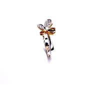Anello Stocco Gioielli Bambino in Oro bianco Zircone ANS 71 - ANS 71